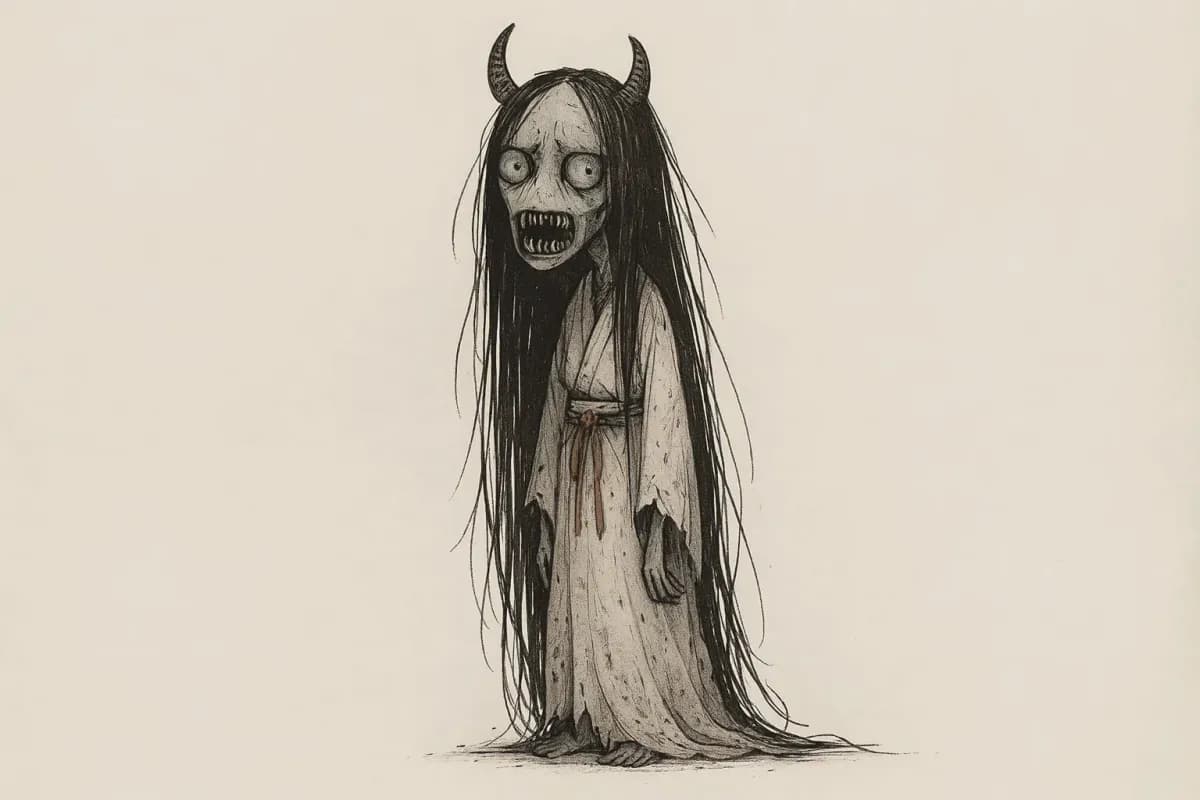 Ao-andon — an original YOKAI LORE illustration