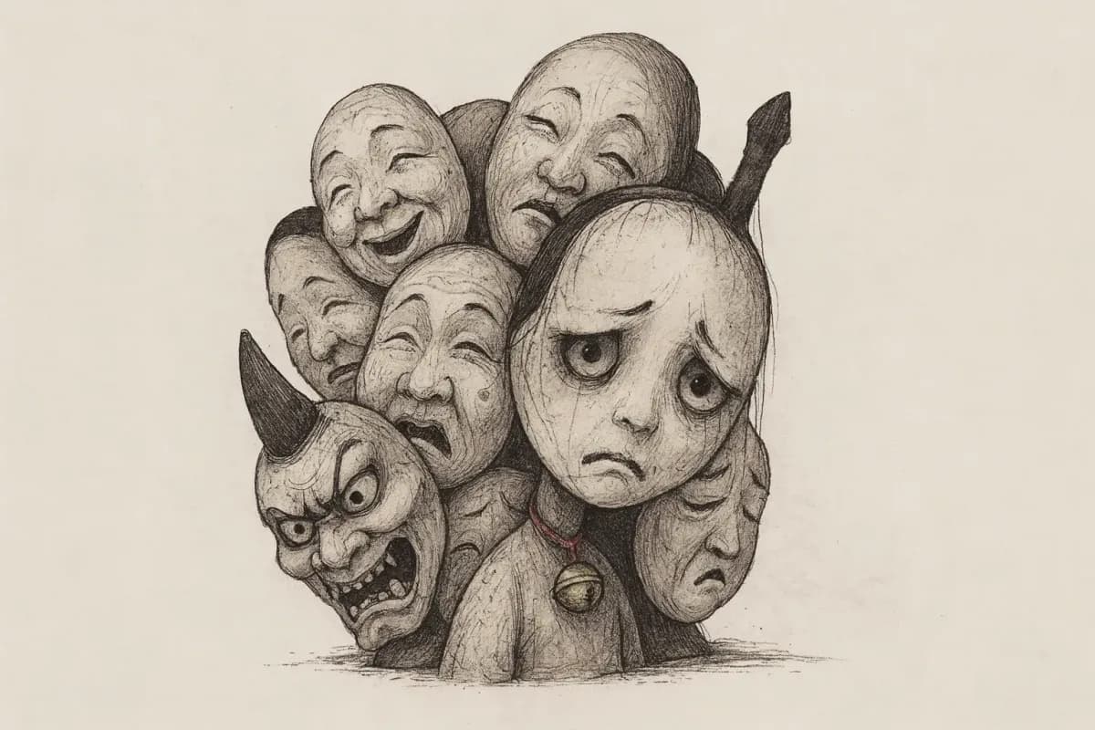 Menreiki — an original YOKAI LORE illustration
