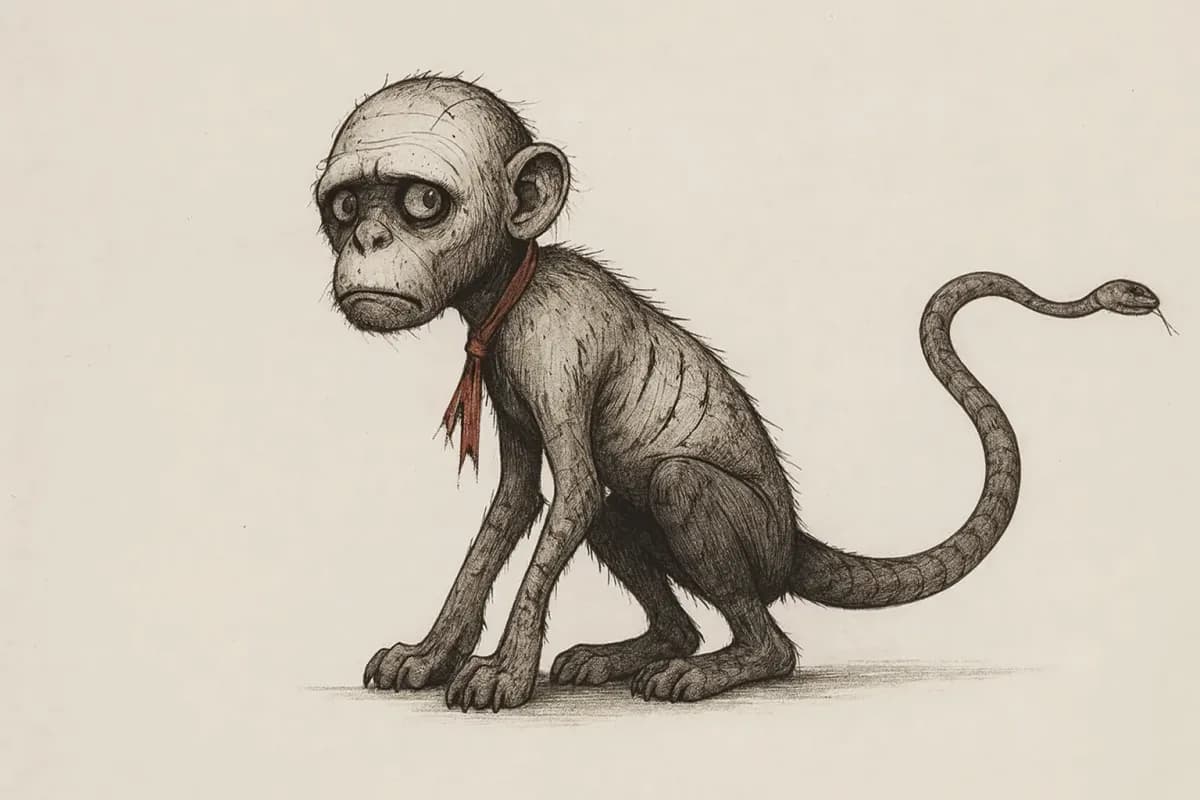 Nue — an original YOKAI LORE illustration