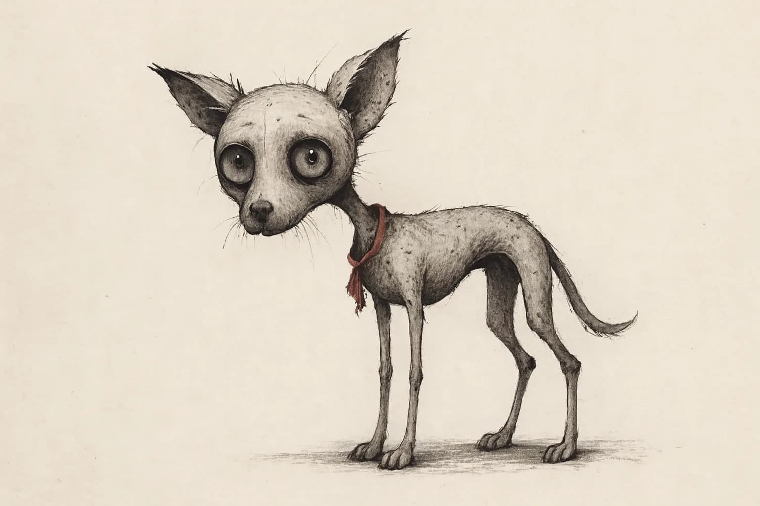 Okuri-inu — an original YOKAI LORE illustration